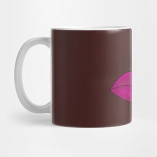 Dark Skin Tone w/ Pink Lipstick & Labret Piercing Mug